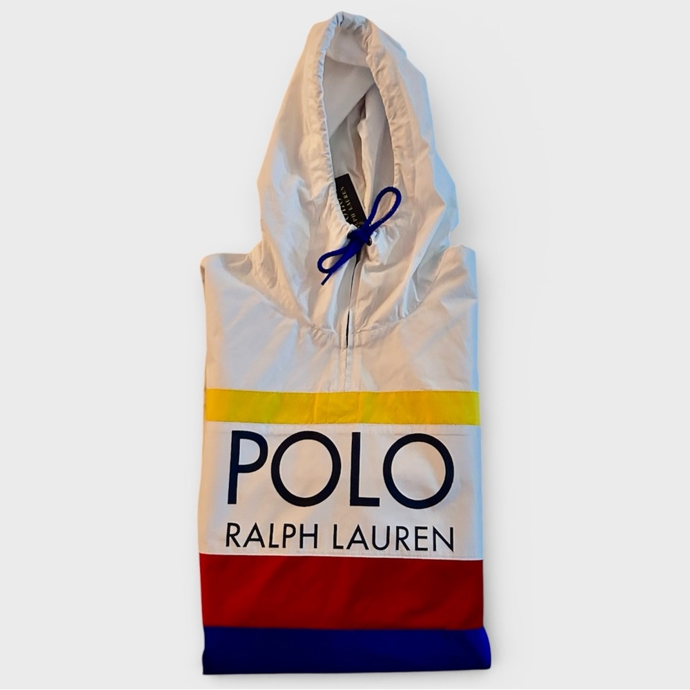 Polo Ralph Lauren Men’s neck Zip Color-Block Windbreaker Pullover NWT